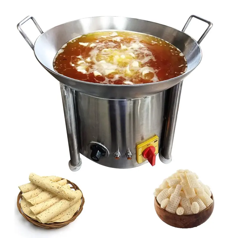 Commercial 24 inch Round Table Top Electric Kadhai,6000W, SS Body